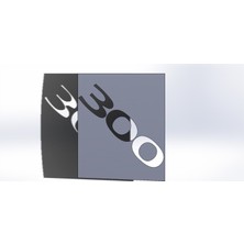 Chrysler 300 Logo Işık Kapakları 1 Adet - K1309