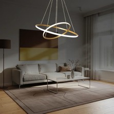 Roben 2’li Modern Sarkıt LED Avize – Salon & Yemek Odası Tavan Aydınlatması