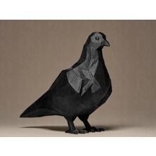 Linova Geometrik Güvercin Heykel Biblo Dekoratif Obje