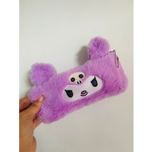 Kuromi My Melodi Melody Cinnamoroll Peluş Tüylü Kalemlik Kalem Kutusu Makyaj Çantası Hediyelik
