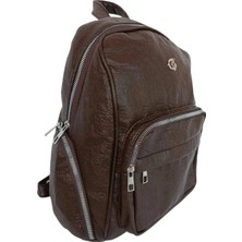 Kullanışlı Çok Gözlü Yumuşak Deri Orta Boy El Sırt Çantası