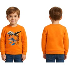 Sedirli Unisex Braınrot Baskılı Çocuk Swaetshirt 3 Iplik Şardonlu