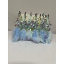 Feather Tüylü Uçlu Kalem (Mavi)