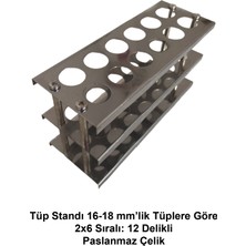Tüp Sporu 16-18’li Tüpe Göre - 2x6 Sıralı: 12 Delikli - Paslanmaz Çelik