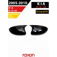 Raxon Kıa Rio Jb 2005–2010 Sinyalli Batman & Yarasa Ayna Kapağı – Parlak Piano Black Sport