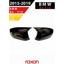 Raxon Bmw X6 F16 2015–2019 Batman & Yarasa Ayna Kapağı – Parlak Piano Black Sport