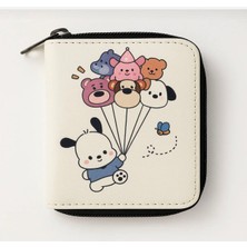 Facnspt Sanrio Pochacco Lisanslı Tasarımlı Fermuarlı Cüzdan