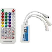 Powerr Led Aydınlatma SP611E Sese ve Müziğe Duyarlı Argb Pixel Magic Ir Kontrol 5-24V Çift Çıkışlı