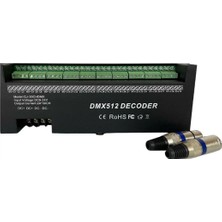 Powerr Led Aydınlatma Dmx 512 LED Kontrol 30 Kanal Rgbw Denetleyici Dijital Ayarlı Decoder 30X2 Amper