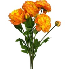 Nettenevime Yapay Çiçek Şakayık Çiçeği Somon Renk 2 Çiçek 1 Tomurcuk 50CM