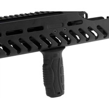 DLG Tactical DLG-164 AK104 M4/M16 Dikey Sert Kauçuk Kaymaz M-Lok Tutamak Grip - Siyah
