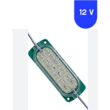 Powerr Led Aydınlatma 12 Volt 2.4 Watt 12 Smd Ledli Animasyonlu Yeşil Çakar Modül 5 Adet