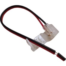Powerr Led Aydınlatma 12V 6X12 mm Neon LED Iğneli Tek Yönlü Güç Bağlama Konnektörü Enerji Besleme Kablosu 3 Adet