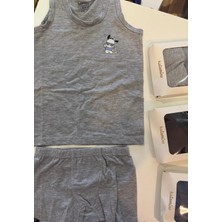 Queen Kids Queenkids Erkek Çocuk Iç Giyim K128613 Atlet Boxer Gri