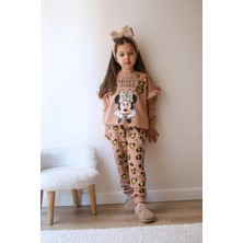 Queen Kids Queenkids Kız Çocuk 6228 Takım Micky Kahve