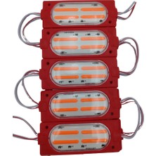Powerr Led Aydınlatma 12 Volt Cob Ledli Animasyonlu Kırmızı Çakar Modül 5 Adet
