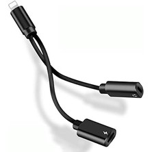 SanalAMCA Store Lightning Kulaklık Şarj Çoklayıcı Çevirici Dönüştürücü Adaptör
