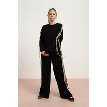 Queen Kids Queenkids Kız ÇOCUK7805 Takım Siyah