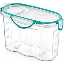 TE Dükkan Kilitli Kapaklı Contalı Hava,su Sıvı Geçirmez 1,2 Litre Erzak Saklama KABI-SA580