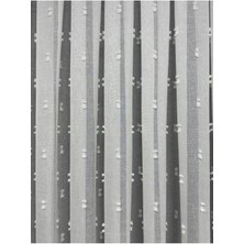 Erdoğanlar Koza Ponpon Desenli Keten Tül Perde 1/3 Sık Pile