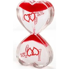 Kalp Şeklinde Jel Kum Saati