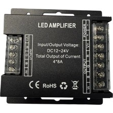 Powerr Led Aydınlatma 12 -24 V Rgb+W LED Amplifier 4 Kanal 4X8A ( Repeater )