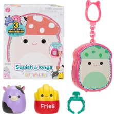 Just Cheap Store Squish-A-Longs 3 Figür + Yüzük Çantalı Sürpriz Paket Seri 1