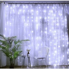 Özbience Kumandalı 3X3M LED Perde, 8 Mod Ambiyans ve Mikro Beyaz Işık