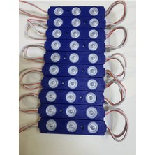 10 Adet Mavi 1.5W 2835 LED Modül Mercekli 12V Işıklandırma Seti