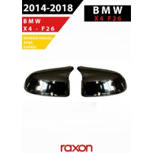 Raxon Bmw X4 F26 2014–2018 Batman & Yarasa Ayna Kapağı – Parlak Piano Black Sport