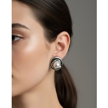 Winy Concept İnci Küpe Kadın Çelik - Gümüş Renk Kararmaz Tasarım