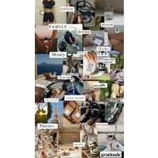 İkiz Reklam Kanvas Tablo 'vision Board' Kişiye Özel Hediyelik Tablo