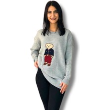 Yusgos Kadın Teddy Bear Bisiklet Yaka Triko Kazak