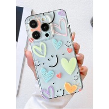 3gen Case İphone 15 Pro Max Uyumlu Desenli Şeffaf Silikon Kılıf