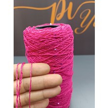 Pi Yarn Pullu El Örgü Ipi 500 gr Fuşya