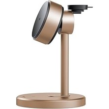 Starseven Mcdodo CH-2463 3ın1 15W Magq Qi2 Magsafe Iphone Kablosuz Şarj Standı Titanyum