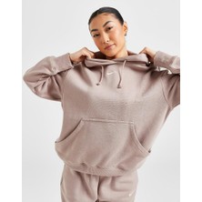 Nike Sportswear Phoenix Fleece Oversize Pullover Hoodie Kadın Kapüşonlu Bol Kesim Sweatshirt Mor