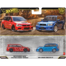 Hot Wheels Premium 2 Li Set Lancer Evolution / Subaru Foreste