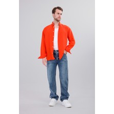 New Time Newtime Erkek Baggy Mavi %100 Koton Rahat Kesim Kot Pantolon