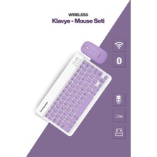 Ttt Mor Kablosuz Klavye ve Mouse Seti