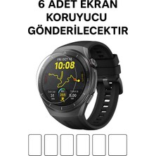 Gt 6 Pro /gt 5 Pro 46MM Akıllı Saat Kırılmaz Ekran Koruyucu Film (6 Adet)Extra Ince Full Koruma Nano
