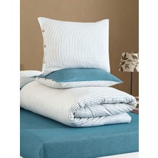 Cottonest Çizgili Nevresim Takımı Tek & Çift Kişilik – Yumuşak Dokulu, Modern Tasarım, Çok Renkli