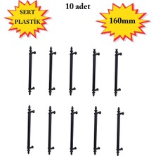 Homdep Nescamuse 160MM Siyah Mobilya Mutfak Çekmece Dolap Dolabı Kulpu Kulbu Kulpları 10 Adet Siyah