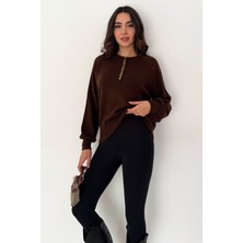 Noa Noa Kadın Düğmeli Triko Kazak – Red Stitch