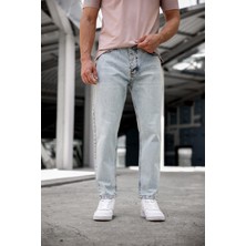 New Time Newtime Erkek Yeni Sezon Boyfriend Açık Kar Yıkama Pantolon