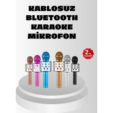 Bfs Kablosuz Bluetooth Karaoke Mikrofon  Yankı Efektli