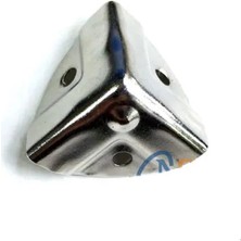 Dekoratif, Kutu, Sandık Köşesi - 35X22 Küçük, Nikel, 1 Adet