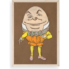 Sinems World Yumurta Adam Ahşap Çerçeveli Tablo