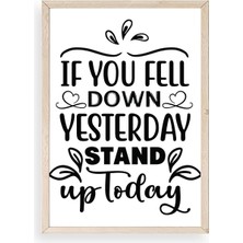 Sinems World Motto Ahşap Çerçeveli Tablo