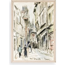 Sinems World Rue Damitte Ahşap Çerçeveli Tablo